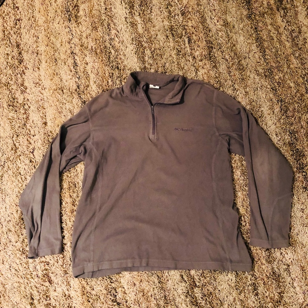 Columbia 1/4 zip grey pullover fleece!
